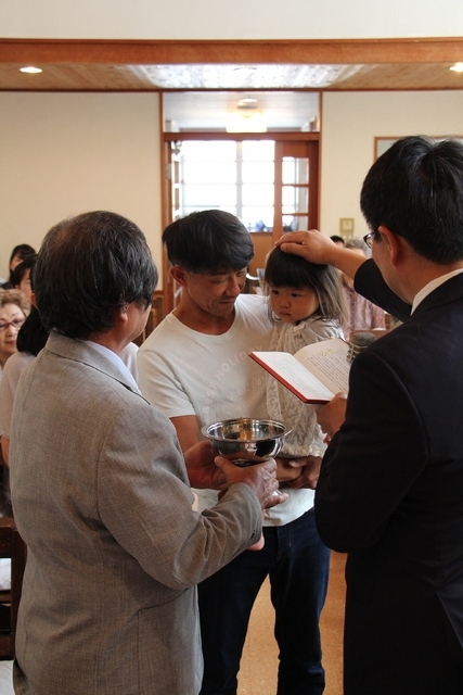 9月3日に幼児洗礼式がもたれました
